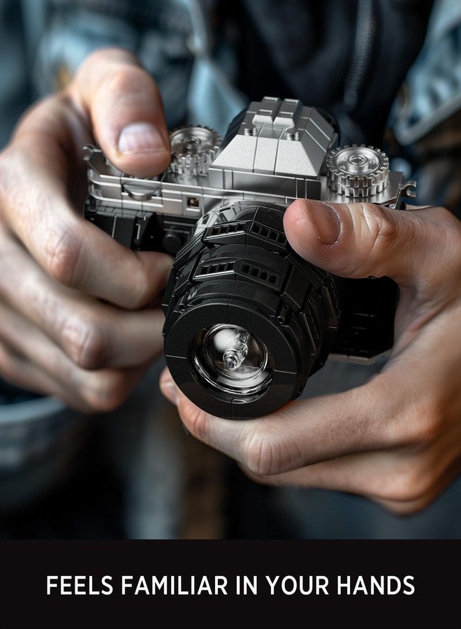 Nifeliz Cameras Building Set for Adults, 2 Collectible Camera Models to Build and Display, Creative Gift for Photographers (816PCS, NF10277A) - Image 3